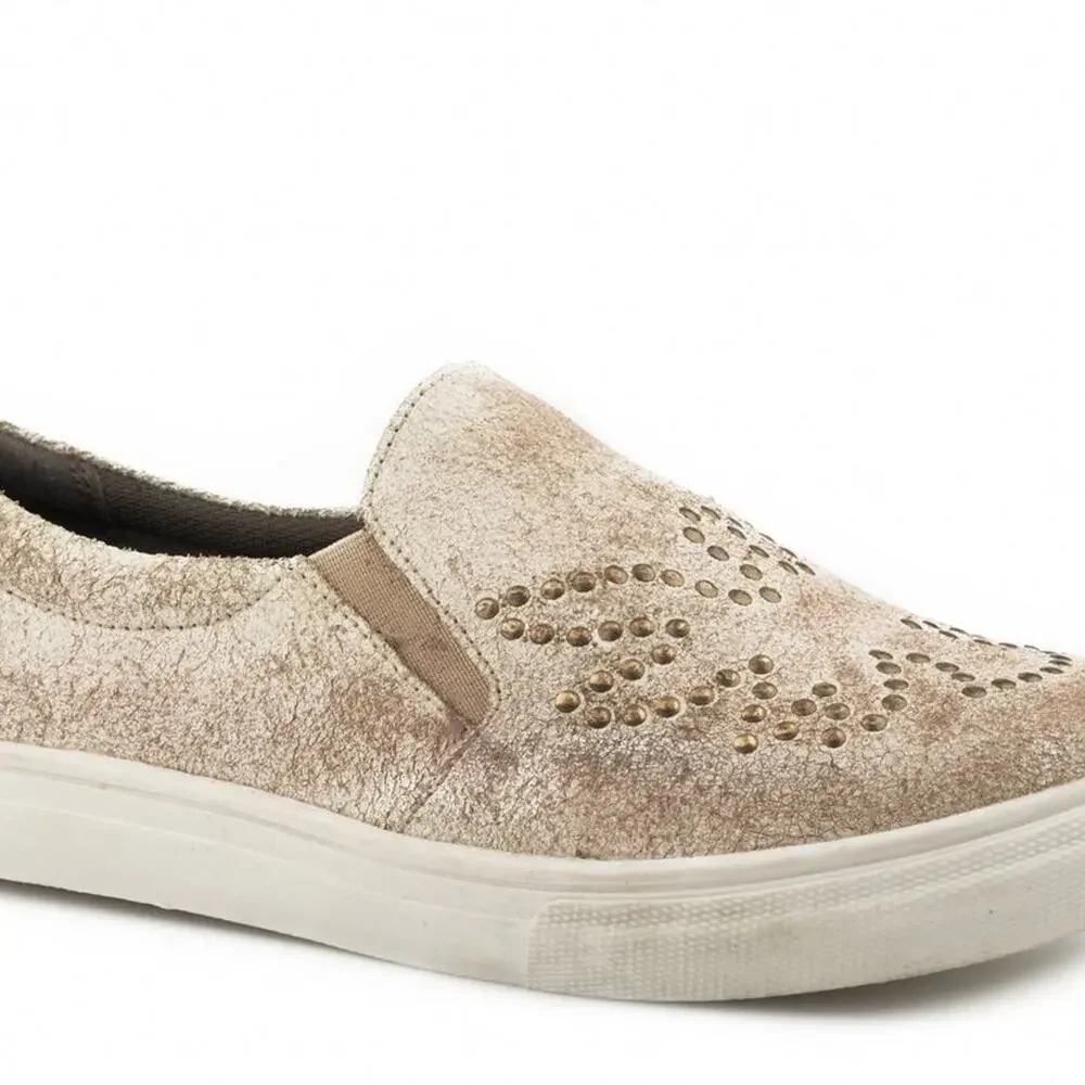 NWT Roper Womens 8 Mane Phoenix Slip On Leather Sneaker Shoes Western Equestrian - Picture 9 of 9